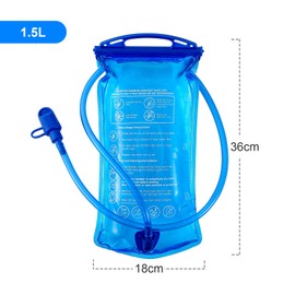 JOYHILL Hydration Bladder, 3 L 2 L 1.5 L Water Bladder BPA Free, 3 Liter Large Opening Water Reservoir, Leak Proof Military Water Storage Bladder Bag for Cycling Hiking Camping Biking Running (1.5L)