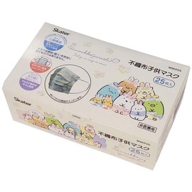 Skater MSKP25-A Three-Layer Non-woven Fabric Mask, For Kids, 25 Pieces, Box Included, Sumikko Gurashi, Rabbit Rice Bowl