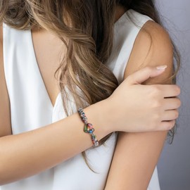 BABORI Gifts for Daughter Valentines Day Birthday Christmas Anniversary Bracelet for Women Colorful Imperial Jasper