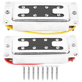 Pickup Guitar Bass Parts Lightweight Musical Instrument Accessories Silver 12K‑Resistance(Silver BBT 4‑String Bass 8 Magnetic Column Pickup)