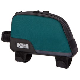 Two Wheel Gear Bike Frame Bag - Water Resistant Commuter Top Tube Bike Bag with Waterproof Zippers, Perfect for Mountain Biking, Work, and Hiking - Tofino Blue
