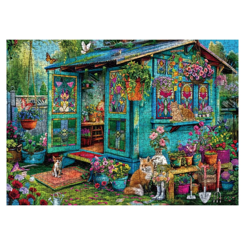 Garden Flower Puzzle 1000 Piece for Adults, Plant Gardening Jigsaw