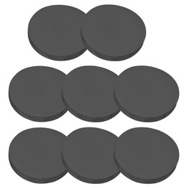 PATIKIL Rubber Solid Discs Washers, 8 Pcs Anti-Vibration Spacer 50mm OD x 8mm Thick Rubber Round Gasket Pad Bushings Spacer Washer for DIY Gasket Craft, Black