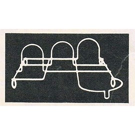 Store Display Fixtures Place Setting Stand White Holds 5 Piece 9" Deep x 12" Wides