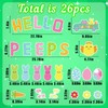 26PCS Easter Magnets Garage Door Decorations - Magnetic Refrigerator Car