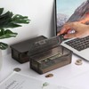 Hipiwe 2-Pack Plastic Cash Box Money Organizer Black Currency Tray