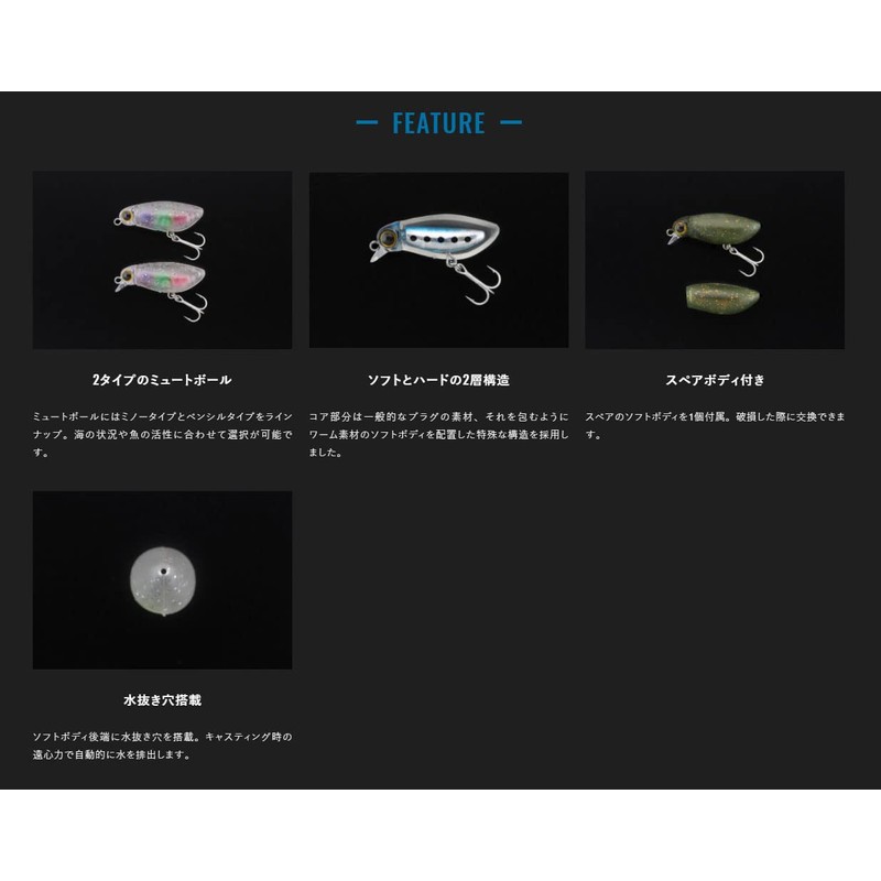 JACKALL (ジャッカル) Mute Ball Minnow 38F Sally Green