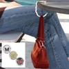 iwobi 3 Pcs Folding Handbag Table Hanger,Butterfly Design Bag Hanger