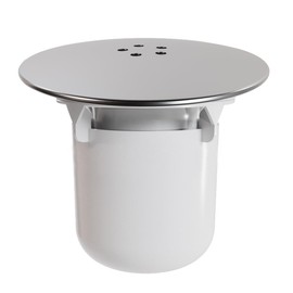 Shower Drain Lid Shower Drain Lid 11.5 x 6.3 x 9.5 cm Shower Drain Lid Odour Trap Shower for Bathroom Drains, Silver