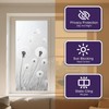 Privacy Window Film Stained Glass Window Cling Dandelion Decorative
