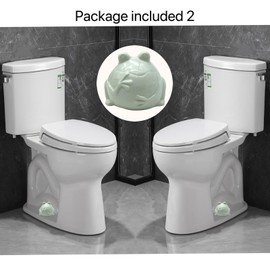 2 Pcs Ceramic Frog Toilet Floor Bolt Caps, Cute Animal Toilet Bolt Covers Decorative for Bottom, Decorative Bathroom Easy Installation