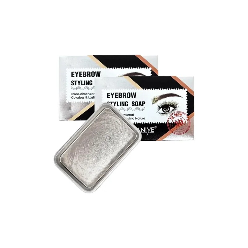 2 Pz Cera Cejas Jabon Fijador Traslucido Eyebrow Organica