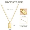 Yimofy Gold Initial Necklace for Women 18K Gold Plated Stainless