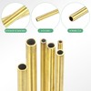 M METERXITY 300mm Brass Round Tube, 1mm 1.2mm 1.4mm 1.6mm