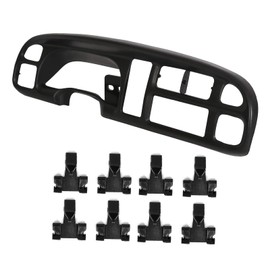 ECOTRIC Dash Board Bezel Cover Compatible with 1998-2002 Dodge Ram 1500 2500 3500 Truck Replace For 68042746AC, 5GK51DX9AA, 5EU11DX9AB w/Clips