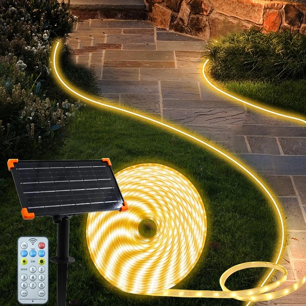 50Ft Solar LED Strip Lights Outdoor, 540 LED Long Strip