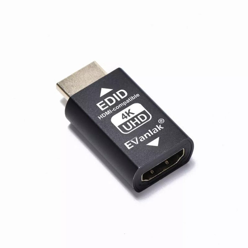 EVanlak Hdmi Edid Emulator Passthrough 3rd Generrtion Premium Aluminum Eliminated