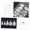 Baluue Removable Art False Nails White Fake Toe Nails Eye-catching