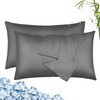 LINENOVA 100% Bamboo Pillowcase King Size Set of 2 -