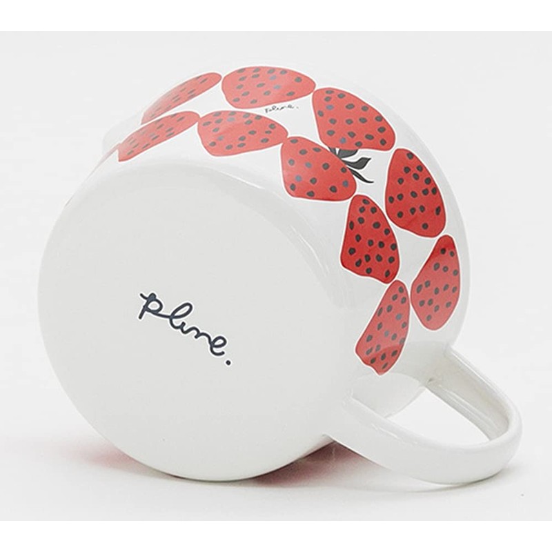 Tamahashi Plune "Prune" Measuring Cup 450ml Red Strawberry Enamel MC-603