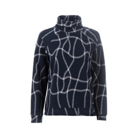 s'questo Sweatshirt Sweatshirt, Blau, gemütlich, cool, Allover-Print Navy 46 Soquesto Kollektion Sweet Soul