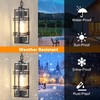 WIHTU Large Outdoor Pendant Light Fixture, Modern Hanging Lantern Ceiling
