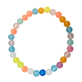 30 cm Luminous Colourful Beads Pet Necklace - Dog Collar and Cat Collar, Glow-in-the-Dark for Small Dogs, Cats & Puppies, Visible & Stylish at Night, Everyday Pet Supplies