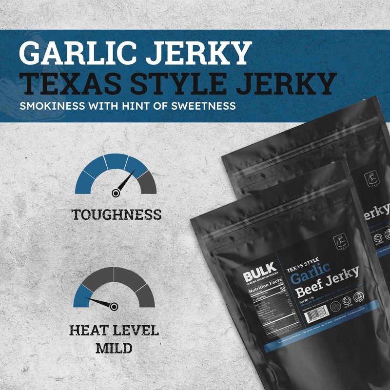 BULK Texas Style Original Beef Jerky - Healthy High Protein