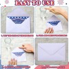 Ctosree 160 Sets Patriotic Thank You Cards with Envelopes Include