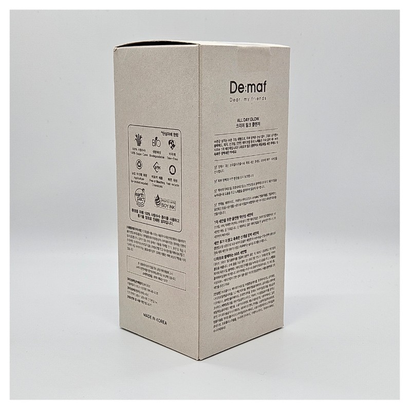 DEMAF All Day Glow Creamy Milk Cleanser Cleansing Milk 1st