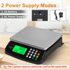 Large Digital Kitchen Scale Black 30kg/66lb Commercial Food Scale Stainless