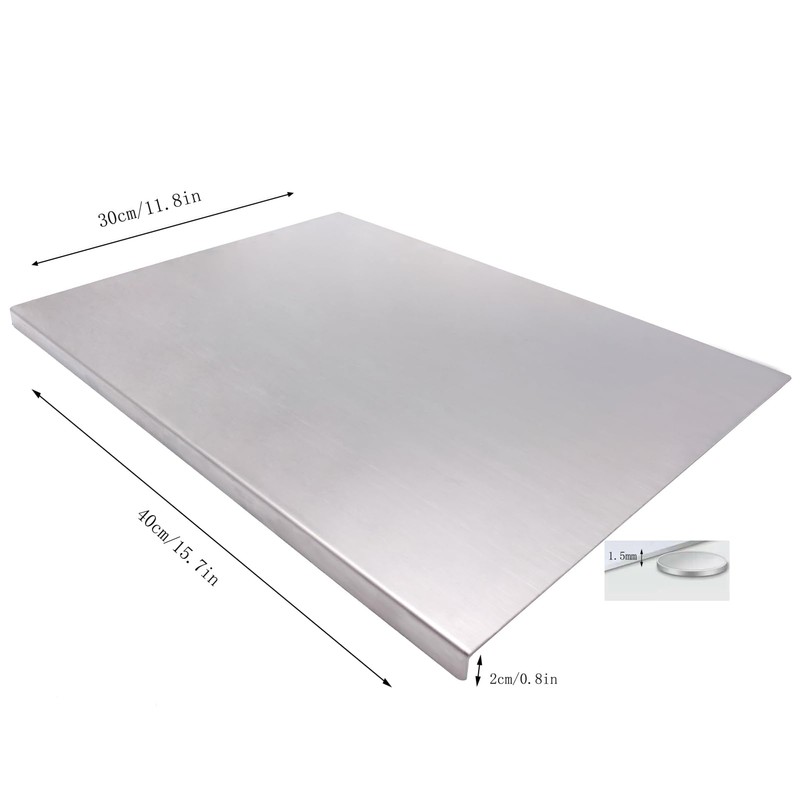 BILLAMB Stainless Steel Cutting Boards for The Kitchen, Suitable for