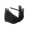 KOBE VINGTAINE HK-344 Headband, Dotted Pattern, Ribbon, Tulle, Large, Adult