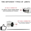 (3 Pack) Hydraulic Hose Adapter Fittings: 1/2" JIC 37° Male