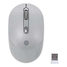 Mouse Techzone Inalámbrico Click Silencioso 1600 Dpi Gris Gris