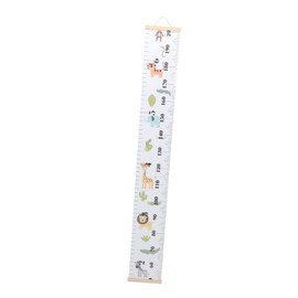 Hohopeti 1pc Cartoon Height Ruler Home Sticker Decor Growth Chart Canvas Full Wall Ruler Height Measurement Scale Body Ruler Growth Chart Wood Colorful