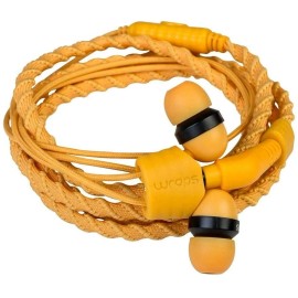 WRAPS Talk Wristband Bracelet In-Ear Headphones (with Mic) - Sunrise
