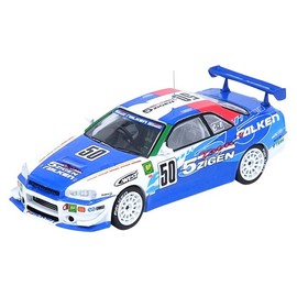 Inno Models 1/64 Nissan Skyline GT-R R34#50 5ZIGEN FALKEN Super Durable 2000 N1 Winner Car Finished Product