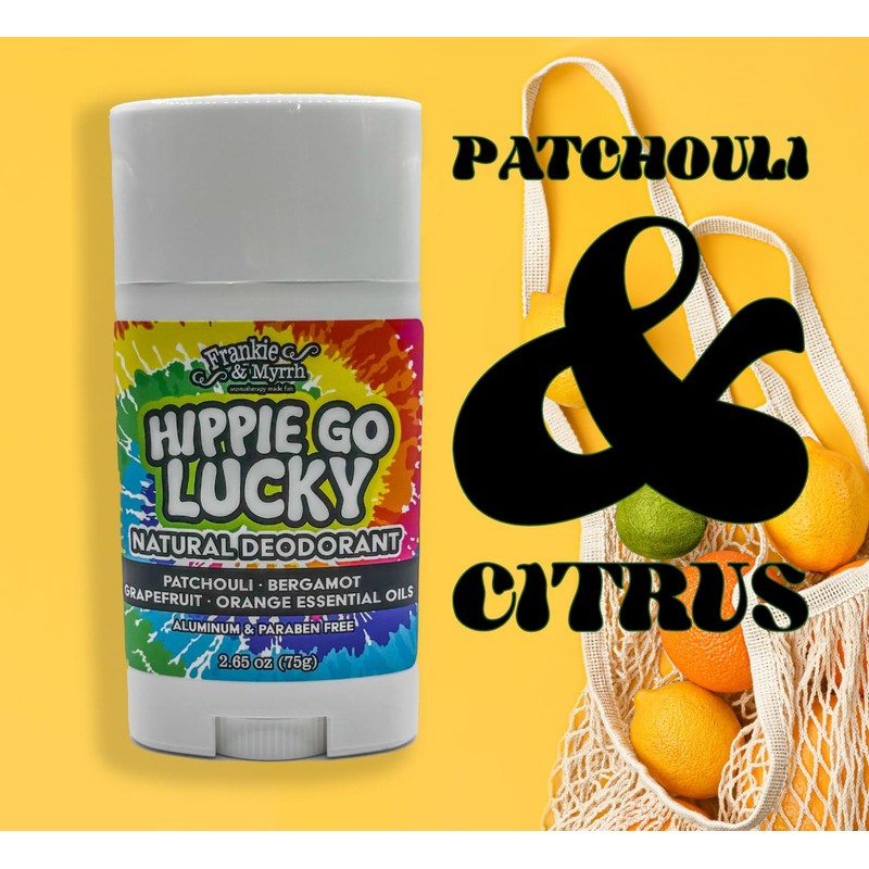 Frankie and Myrrh Hippie Go Lucky Natural Deodorant, 2.65 Ounce