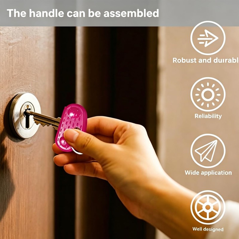 JINGLOUA 2 Pcs Key Turner Aids 5x2.5cm,Easy Grip