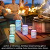 GUIJI Watercolour Dragonfly Flameless Candles, Flameless Candles with Remote Set