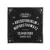 Mystical Black & White Cotton Talking Board Altar Cloth -