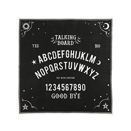 Mystical Black & White Cotton Talking Board Altar Cloth - 70cm x 70cm (1 Pc.) - Premium Quality Cotton, Multi-Purpose Decor Accent – Perfect for Home, Rituals & Spiritual Practice