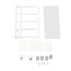 Tension Rod Shelf 14.2 Inch Width Nail Free Expandable Storage Rack for Cabinet Wardrobe 38 to 55cm /15 to 21.7in