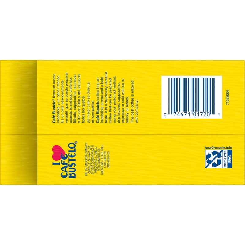 Café Bustelo, Espresso Style Dark Roast Ground Coffee, Vacuum-Packed 10
