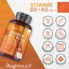 Vitamin D3 K2 2000 IU - 400 tablets with 75mcg