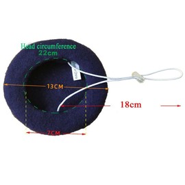 Dog Cat Beret Wool Hat Cute Dog Ear Muffs Cap Headband Dog French Beret Cap for Dog Cat Christmas Costume Hair Accessory Photo Props(Red, One Size)