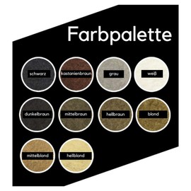 WELL4U Micro-Haarfasern, Haarfüller, Schütthaar, Streuhaar, Haarpuder, Haarpulver, Haarverdichtung, Haare aus der Dose, u.a. (50g, Dark Brown)