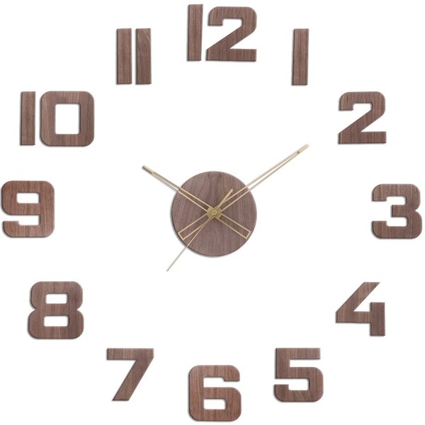 PRIM Veneer DIY Wall Clock Wood, Made in EU, Wood