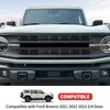SQQP Front Grill Insert Mesh Grille Inserts Cover Kit 6Pcs